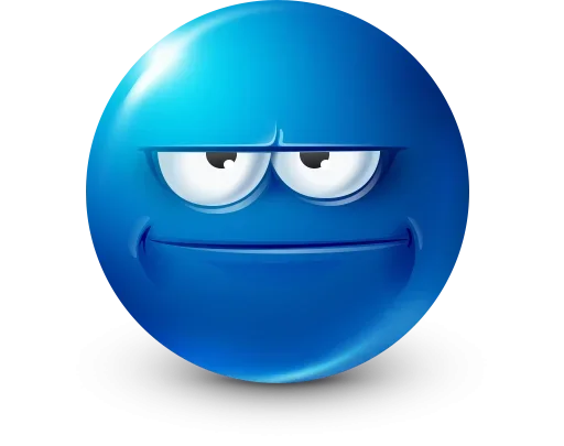 Стикерпак Blue Emotions для Telegram — скачать