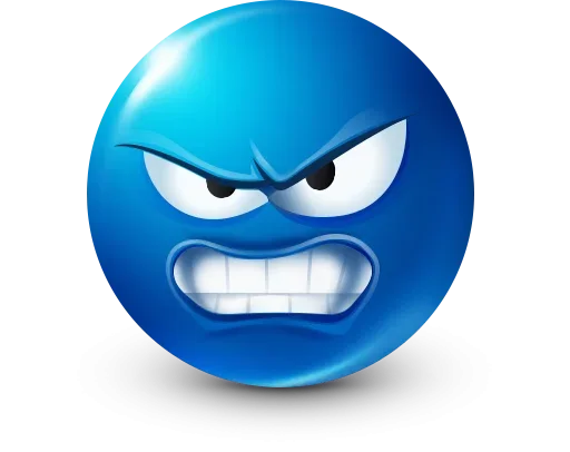 🤩 Стикер «Blue Emotions» для Telegram