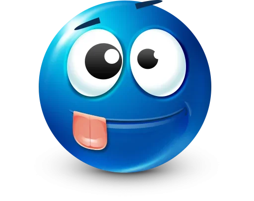 🤩 Стикер «Blue Emotions» для Telegram