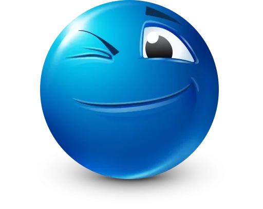 🤩 Стикер «Blue Emotions» для Telegram