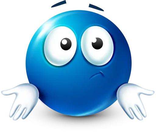 🤷‍♀ Стикер «Blue Emotions» для Telegram