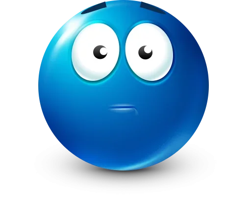 🤩 Стикер «Blue Emotions» для Telegram