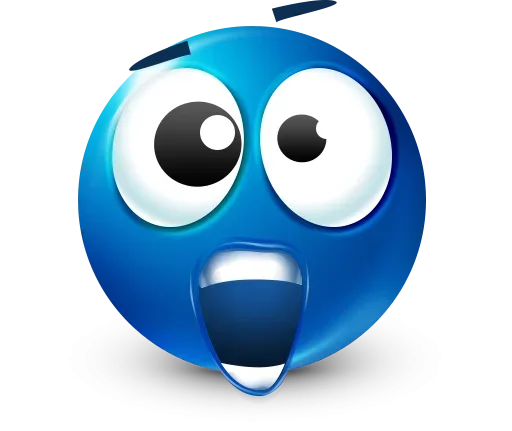 🤩 Стикер «Blue Emotions» для Telegram