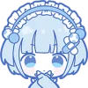 🤩 Эмодзи «blue girl» для Telegram