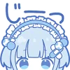 🤩 Эмодзи «blue girl» для Telegram