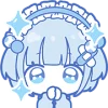 🤩 Эмодзи «blue girl» для Telegram