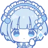 🤩 Эмодзи «blue girl» для Telegram