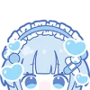 🤩 Эмодзи «blue girl» для Telegram