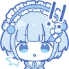 🤩 Эмодзи «blue girl» для Telegram
