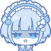 🤩 Эмодзи «blue girl» для Telegram