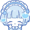 🤩 Эмодзи «blue girl» для Telegram