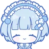 🤩 Эмодзи «blue girl» для Telegram
