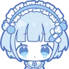 🤩 Эмодзи «blue girl» для Telegram