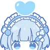 🤩 Эмодзи «blue girl» для Telegram