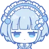 🤩 Эмодзи «blue girl» для Telegram