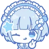 🤩 Эмодзи «blue girl» для Telegram