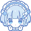 🤩 Эмодзи «blue girl» для Telegram