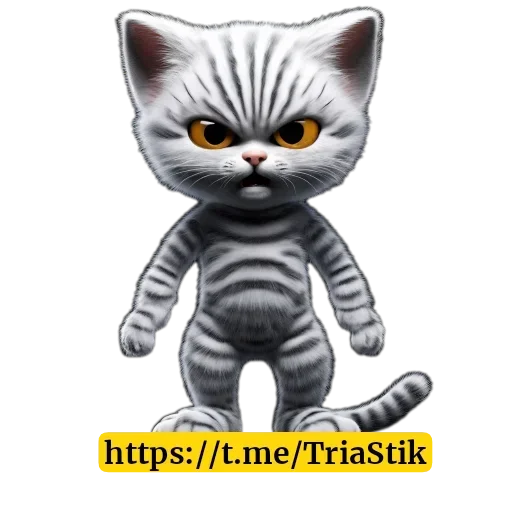 🐱 Стикер «Bluekaka» для Telegram