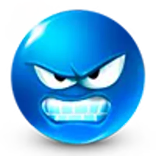😡 Эмодзи «blue face» для Telegram