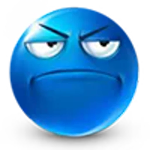 😒 Эмодзи «blue face» для Telegram