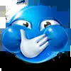 😋 Эмодзи «blue face» для Telegram