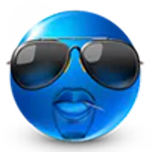 😎 Эмодзи «blue face» для Telegram