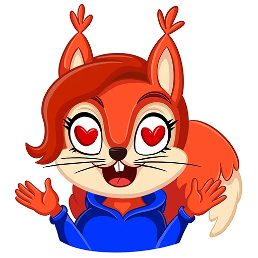 Стикерпак Белка для Telegram — скачать