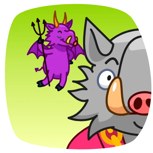 😈 Стикер «Kabanchik» для Telegram