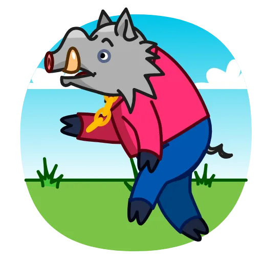 🏃 Стикер «Kabanchik» для Telegram