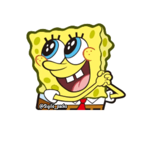 Стикерпак Bob Esponja для Telegram — скачать