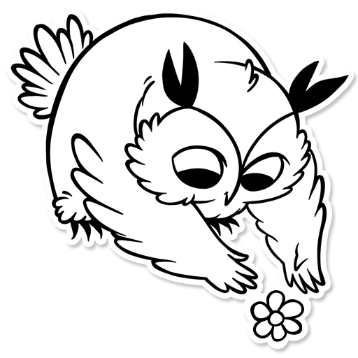 🌸 Стикер «Boggart Owl» для Telegram