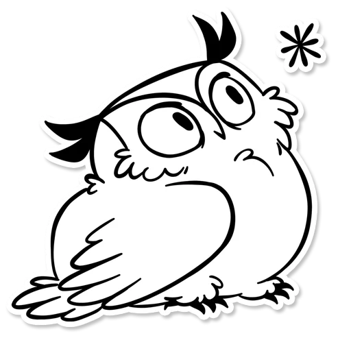 ❄ Стикер «Boggart Owl» для Telegram