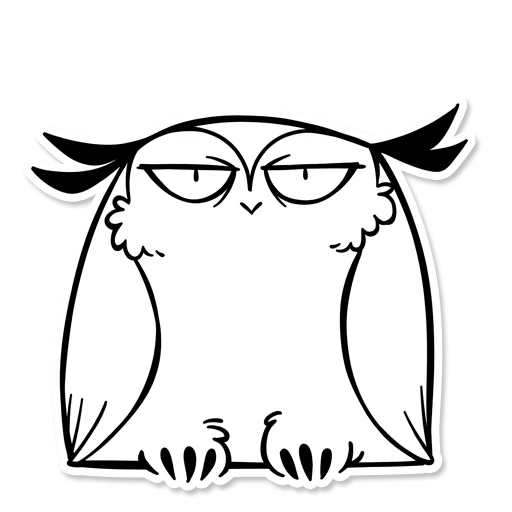 👿 Стикер «Boggart Owl» для Telegram