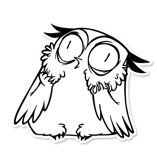 😱 Стикер «Boggart Owl» для Telegram