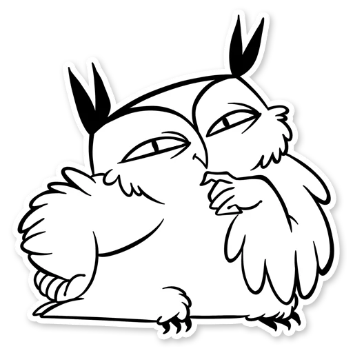 😏 Стикер «Boggart Owl» для Telegram