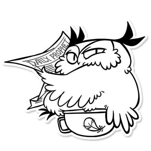 💩 Стикер «Boggart Owl» для Telegram