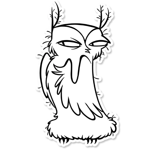 🌿 Стикер «Boggart Owl» для Telegram
