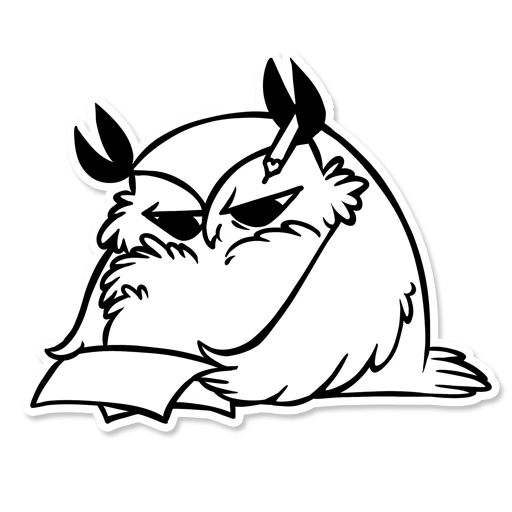 📝 Стикер «Boggart Owl» для Telegram