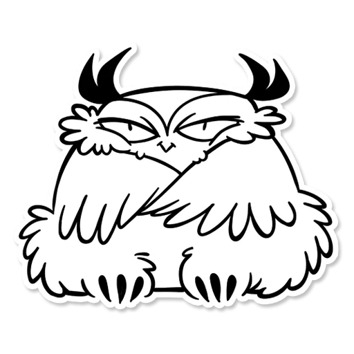 😼 Стикер «Boggart Owl» для Telegram