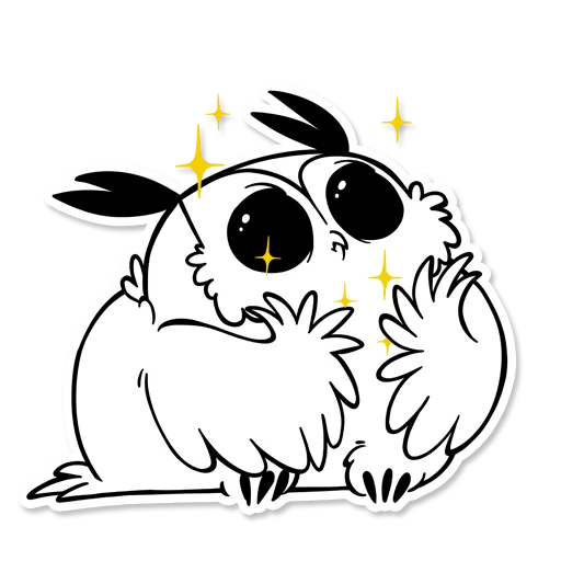 👽 Стикер «Boggart Owl» для Telegram