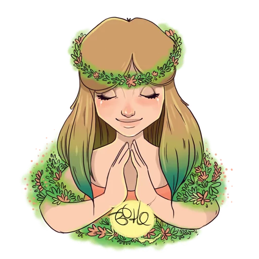 🙏 Стикер «Boho» для Telegram