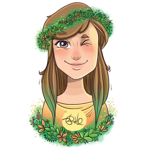 😉 Стикер «Boho» для Telegram