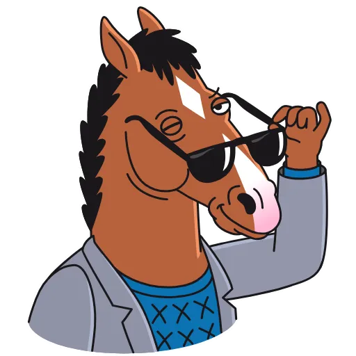 😎 Стикер «BoJack Horseman» для Telegram