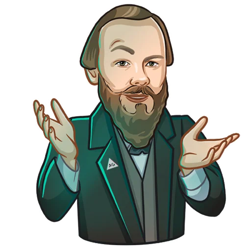 😅 Стикер «Писатели» для Telegram