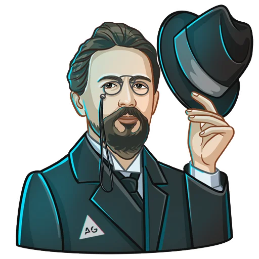 Стикерпак Писатели для Telegram