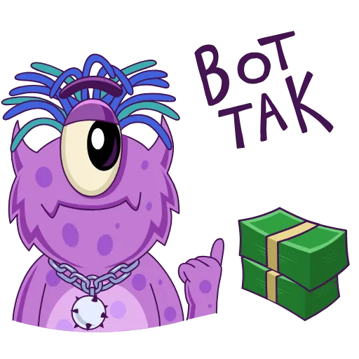 💵 Стикер «BOOM VIP» для Telegram