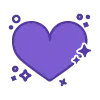 💜 Эмодзи «borahae icons 1» для Telegram