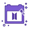 📅 Эмодзи «borahae icons 1» для Telegram