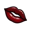 💋 Эмодзи «Буквы цвета бордо» для Telegram