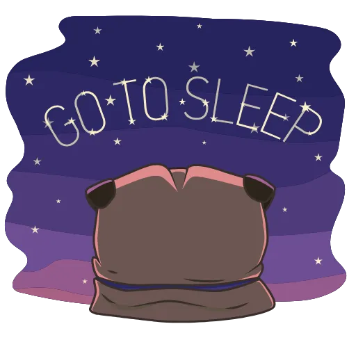💤 Эмодзи «Мопс Бориспага» для Telegram
